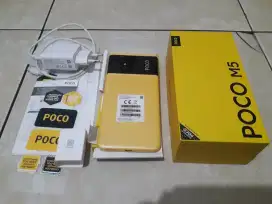 POCO M5 4+4/64 MULUS FULLSET ORIAN NFC SPEK GAHAR