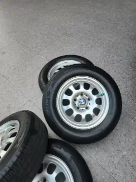 Velg bmw r15 oem e46 plus ban michelin 90%