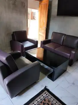 Sofa tunggu atau tamu, bekas bagus tebal empuk mulus siap pakai,