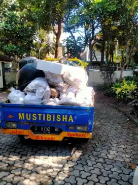 Jasa angkut & buang brangkal puing barangkal sampah daun prabotan dll