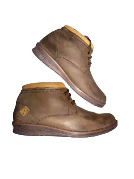 Sepatu kulit Boots prelov branded Gino Mariani Original sze 41 Cokelat