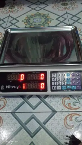 Timbangan digital 2 display 40kg meja