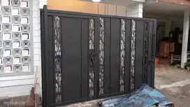 Pintu dorong , kanopi, tangga rebah, tralis reling balkon dll