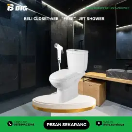 Kloset Duduk AER TWC 16 GRATIS Jet Shower Tinggal Pasang