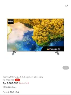google tv 50inch promo bisa cicilan syarat ktp tanpa dp