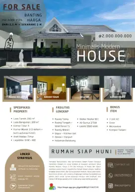 Dijual Rumah / Villa Klasik Retro
