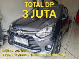 MURAH toyota agya G 1.2cc 2019 MATIC