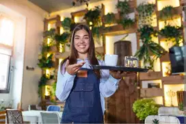 Waitress Restaurat, Cafe, Kuliner Maks. 25 tahun