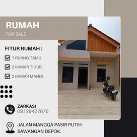 Rumah Bisa KPR,Bonus AC, Kanopy dan Carport Keramik,Sawangan Depok
