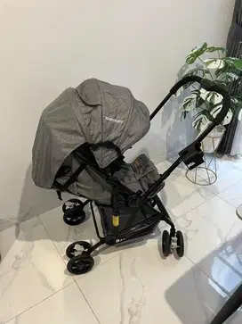 Stroller Olla R+ Grey hadap 2 arah