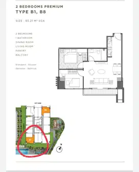 Dijual Apartement Orange County Tower Newport Lippo Cikarang Bagus