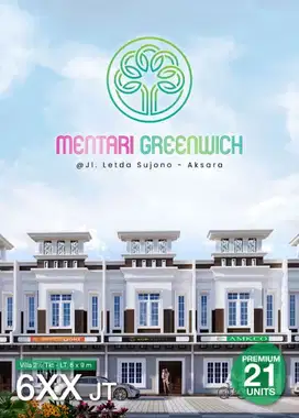 Komplek MENTARI GREENWICH Jalan Letda Sujono Dekat Mandala Aksara