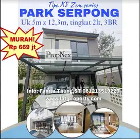 ViralDijual rumah Park Serpong Zen Series type X5 uk 5x12,3m,