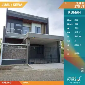 Dijual Rumah Desain Modern Minimalis Baru Gress Di Araya Malang(OLX351