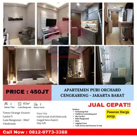 Dijual Cepat Apartmen Puri Orchard 1BR Cengkareng - Jakarta Barat