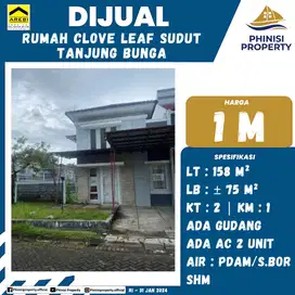 DIJUAL RUMAH MURAH DI PERUMAHAN THE CLOVE LEAF, TANJUNG BUNGA