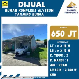 DIJUAL RUMAH DI PERUMAHAN ALYSSUM, TANJUNG BUNGA