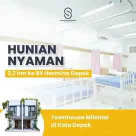 Dijual Rumah Townhouse Strategis 1 Km dari Stasiun Depok Lama