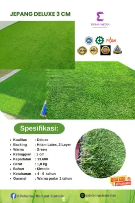 Jual Rumput Sintetis untuk Taman Indah