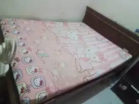 Jual dipan jati muda set springbed uk 160 x 200