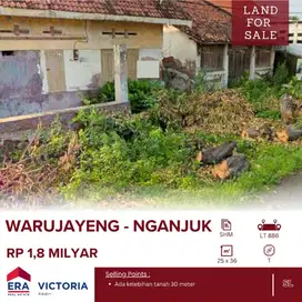 Tanah di jalan Raya Baron Prambon Nganjukí