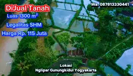 DIJUAL TANAH LUAS 1300M² , HARGA 115 JUTA