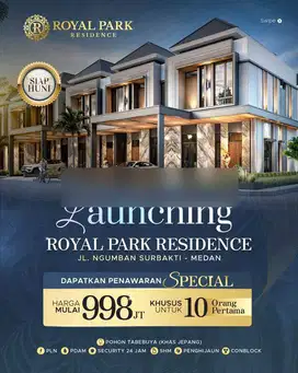 Rumah Baru Jalan Ngumban Surbakti Komplek Royal Park Residence