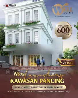Villa Minimalis Komplek Well Estate Jalan Perjuangan Pancing