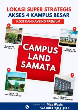 Dijual Unit Kostan 3-lantai 11-kamar dekat Kampus UIN Alaudin Makassar