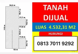 Dijual Tanah Pinggir Jalan Pulo Brayan Bengkel