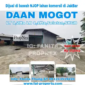 SUPER MURAH DIBAWAH NJOP Dijual lahan komersil di Jl Raya Daan Mogot,