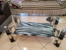 Meja Tamu Kaca 2 tingkat