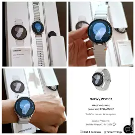 Samsung Galaxy Watch 7 44mm Silver Mulus Fullset Garansi ON Smartwatch