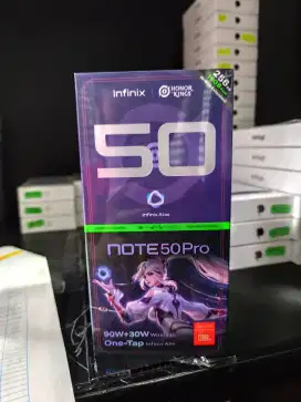 New Infinix Note 50 Pro 4G 8/256, barang masih segel & garansi resmi.