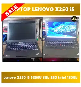 Laptop Lenovo X250 Core i5 RAM 8GB HDD 180GB INTEL SSD X250 2nd