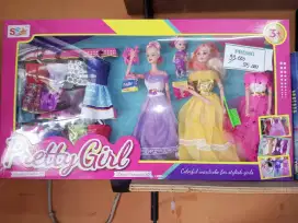 Mainan Anak Barbie Set 10 Baju