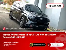 Toyota Avanza Veloz 1.5 Q CVT AT Non TSS Hitam Camera360 NIK 2023/2024