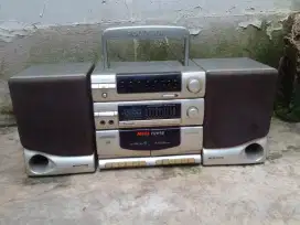 Radio tape,tape compo double deck normal semua polytron mega power