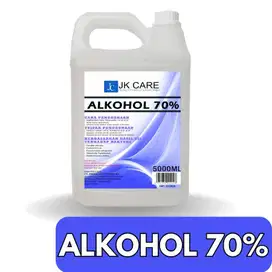 JK Care Alkohol Teknis 70% Kualitas Terbaik 5 Liter Etanol / Ethanol A