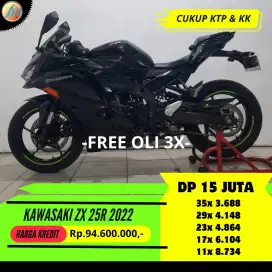 KAWASAKI ZX 25R 2021 KREDIT DP 15JUTA ANGSURAN TERJANGKAU BERGARANSI