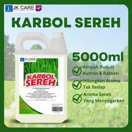Karbol Sereh Pembersih Lantai Antibacterial 5 Liter Anti Nyamuk Semut