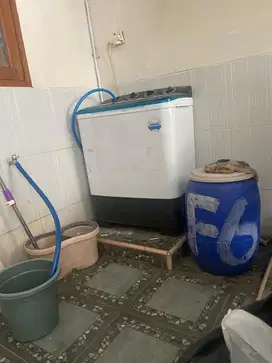 Mesin cuci sanken warna putih
