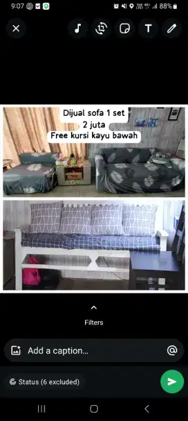 Dijual Sofa 3 seater dan 1 seater