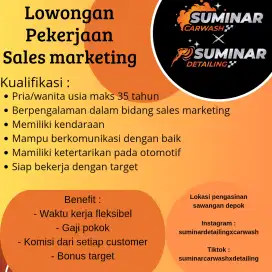Lowongan sales marketing salon mobil