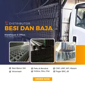 Pusat besi terlengkap dan siap kirim.