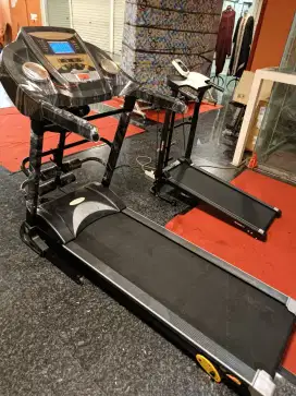 Treadmill elektrik jumbo kuat bb 150kg 3fungsi bekas display toko