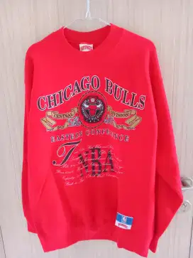 Nutmeg Sweater Chicago Bulls Made in USA size L