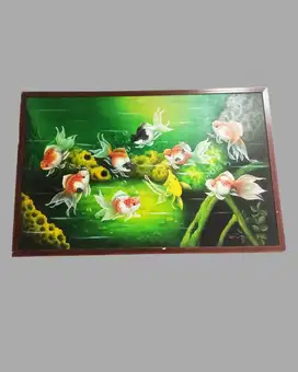 lukisan ikan 100x150