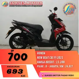 HONDA NEW BEAT CBS FI TAHUN 2021 SIAP PAKAI, MESIN HALUS, BODI MULUS