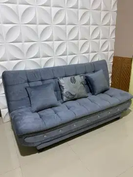 Sofa bed santai 3 pungsi bludru